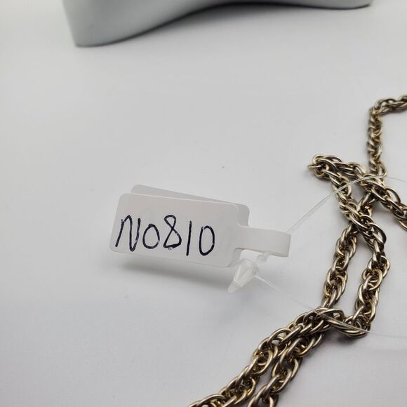 Silver tone twist chain necklace N0810 - Picture 4 of 4